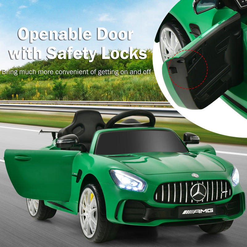 12V Electric Ride-On Car for Kids Licensed Mercedes-Benz GTR Battery Powered Magic Cars 5