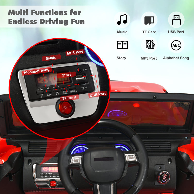 12V Kids Electric Ride-On Truck with 2.4GHz Remote Control Magic Cars 4