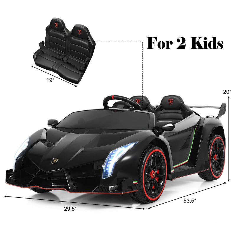 12V Licensed Lamborghini 2-Seater Electric Ride-On Car for Kids Magic Cars 1