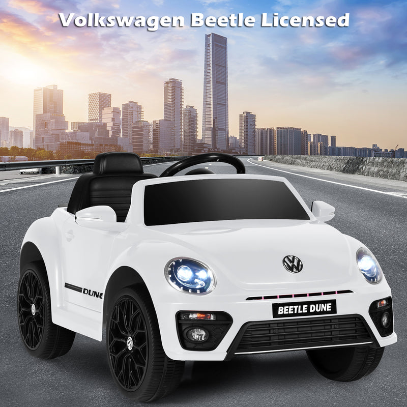 12V Electric Ride-On Volkswagen Beetle Car for Toddlers with Remote Control Magic Cars 1
