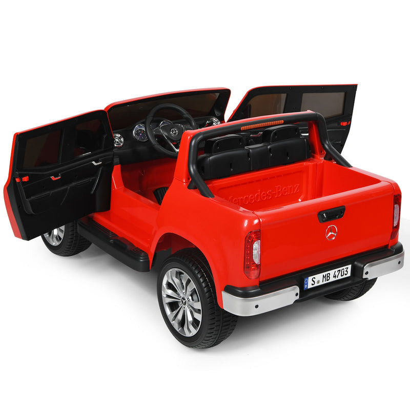 2-Seater Electric Kids Ride-On Licensed Red Benz Toy Car Magic Cars 5