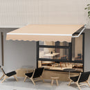 8' x 6.6' Retractable Awning with Aluminum Frame and Sun Water Protection PA Fabric Magic Cars 11