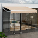 8' x 6.6' Retractable Awning with Aluminum Frame and Sun Water Protection PA Fabric Magic Cars 12