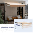8' x 6.6' Retractable Awning with Aluminum Frame and Sun Water Protection PA Fabric Magic Cars 13