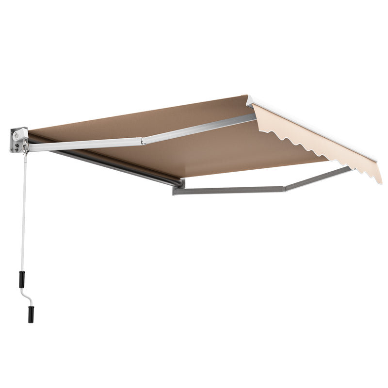 8' x 6.6' Retractable Awning with Aluminum Frame and Sun Water Protection PA Fabric Magic Cars 19