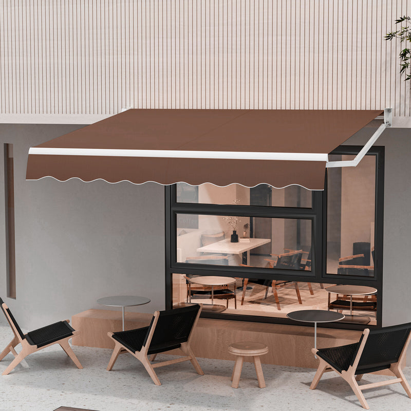 8' x 6.6' Retractable Awning with Aluminum Frame and Sun Water Protection PA Fabric Magic Cars 1