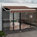 8' x 6.6' Retractable Awning with Aluminum Frame and Sun Water Protection PA Fabric Magic Cars 2