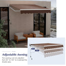 8' x 6.6' Retractable Awning with Aluminum Frame and Sun Water Protection PA Fabric Magic Cars 3