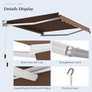 8' x 6.6' Retractable Awning with Aluminum Frame and Sun Water Protection PA Fabric Magic Cars 6