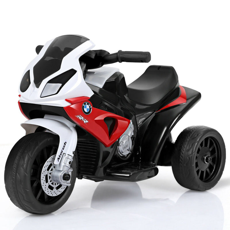 Electric 3-Wheel Kids Ride-On Motorcycle Bicycle 6V with Music and Lights Red Magic Cars 2