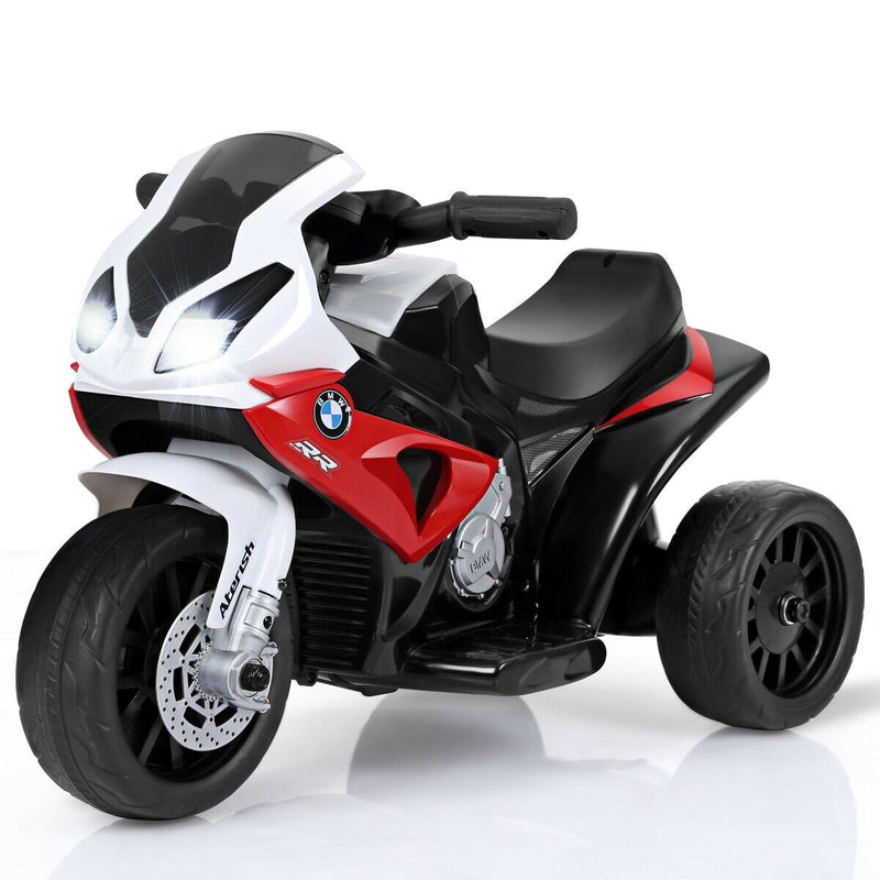 Electric 3-Wheel Kids Ride-On Motorcycle Bicycle 6V with Music and Lights Red Magic Cars 3