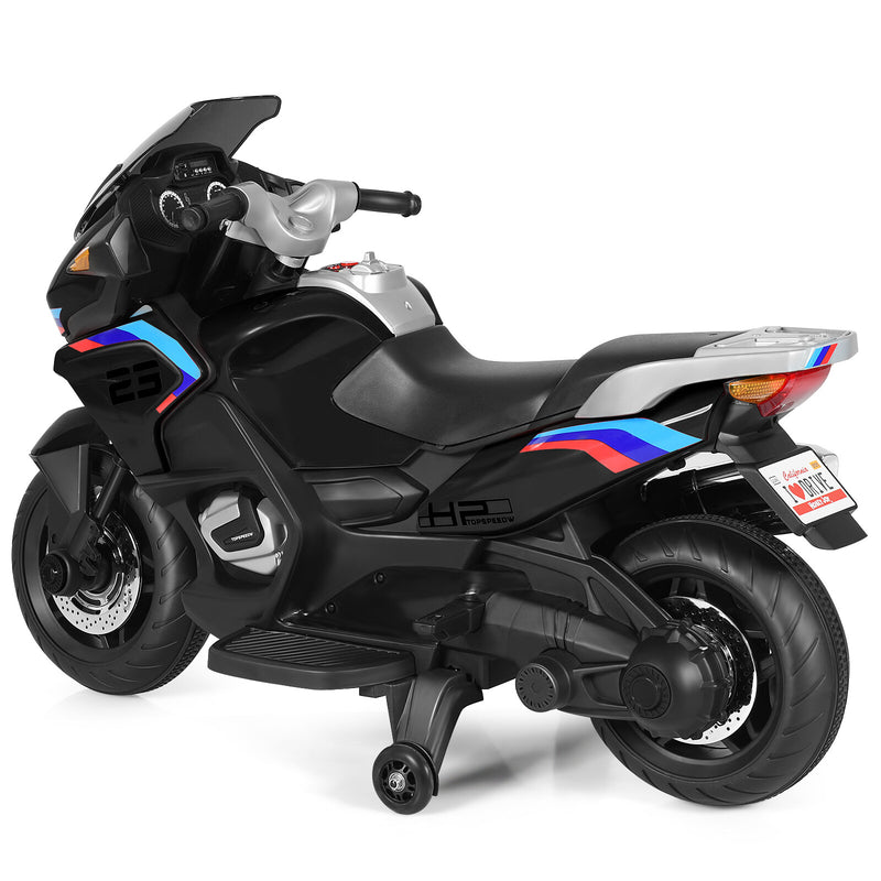 Kids Battery-Powered Ride-On Motorcycle Toy with Headlights and Music Magic Cars 10