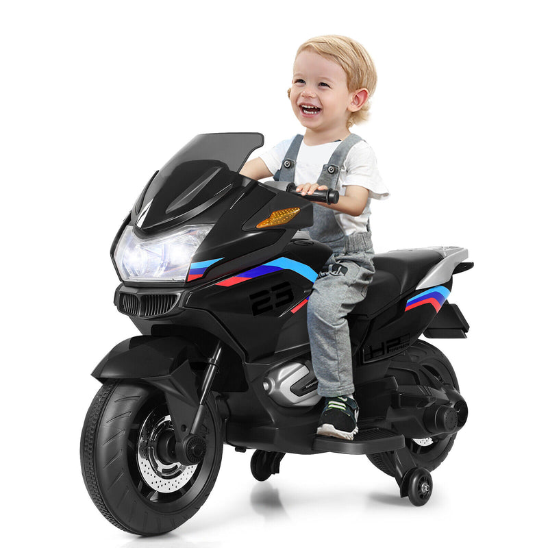 Kids Battery-Powered Ride-On Motorcycle Toy with Headlights and Music Magic Cars 11