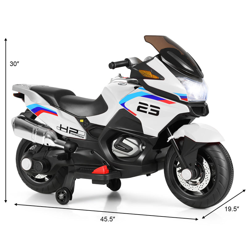 Kids Battery-Powered Ride-On Motorcycle Toy with Headlights and Music Magic Cars 1