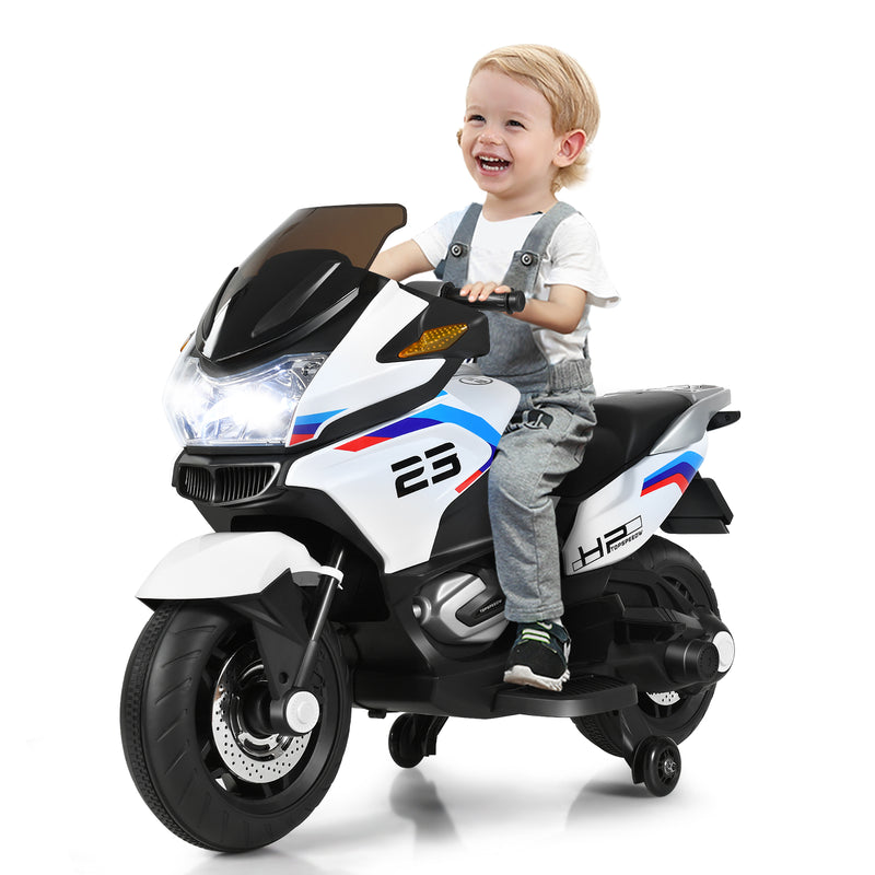 Kids Battery-Powered Ride-On Motorcycle Toy with Headlights and Music Magic Cars 5