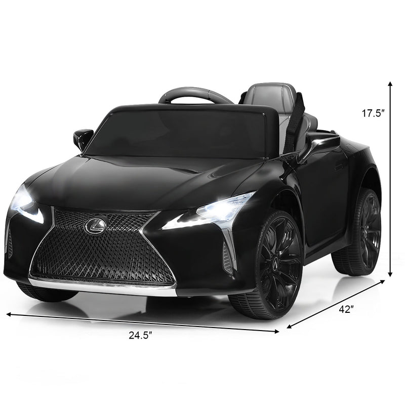 Licensed Electric Kids Ride-On Car with Remote Control Black Magic Cars 11