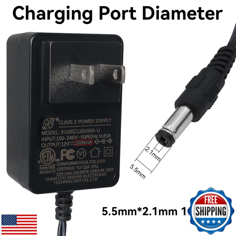 12V Battery Charger for Kids Electric Ride-On Toy Car with Bump Protection Magic Cars 1