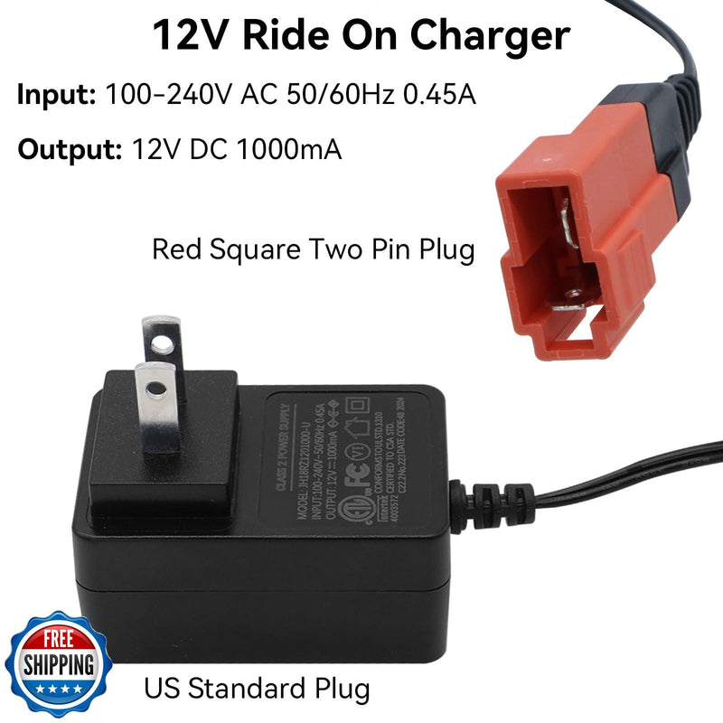 12V Battery Charger for Kids Ride-On Electric Bump Car Toy Magic Cars 2