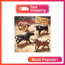 4-Pack 6-Inch Spanish Bull and Cow Farm Animal Figures for Children Magic Cars 1