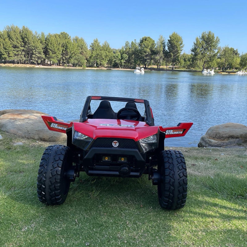 24V XL 4x4 Ride-On Buggy with Rubber Tires and Remote Control for Ages 1-10, Red Magic Cars 6