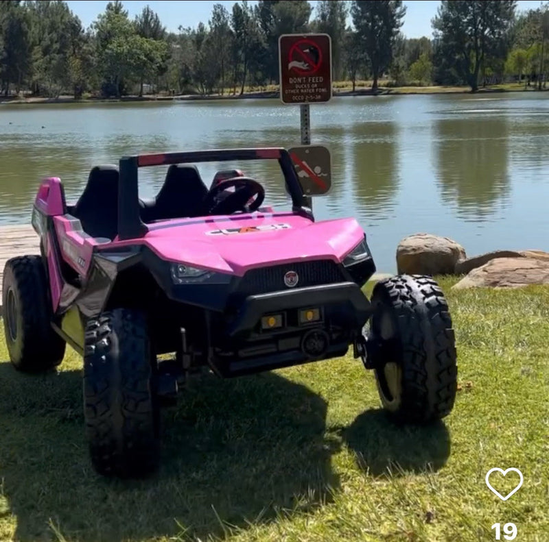 24V Clash XL 4x4 Ride-On Buggy with Rubber Tires and Remote Control, Ages 1-10 Magic Cars 4