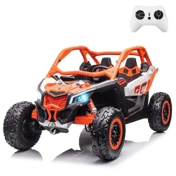 48V XL Can-Am Maverick Ride-On UTV Toy with Remote Control 4WD in Orange Magic Cars 0