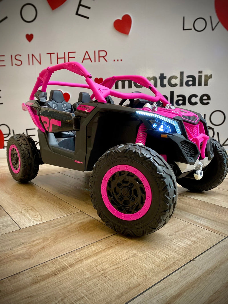 48V XL Can-Am Maverick Remote Control 4WD Ride-On UTV Toy in Pink Magic Cars Variant 0