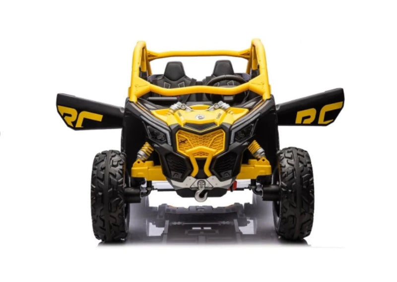 48V XL Can-Am Maverick Ride-On Toy UTV with Remote Control 4WD in Yellow Magic Cars 1