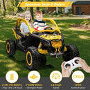 48V XL Can-Am Maverick Ride-On Toy UTV with Remote Control 4WD in Yellow Magic Cars 3