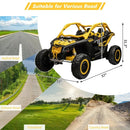 48V XL Can-Am Maverick Ride-On Toy UTV with Remote Control 4WD in Yellow Magic Cars 4