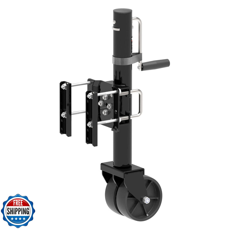 6-Inch Dual Wheel Trailer Jack with 13-Inch Vertical Lift, 1500 lbs Capacity Magic Cars 1