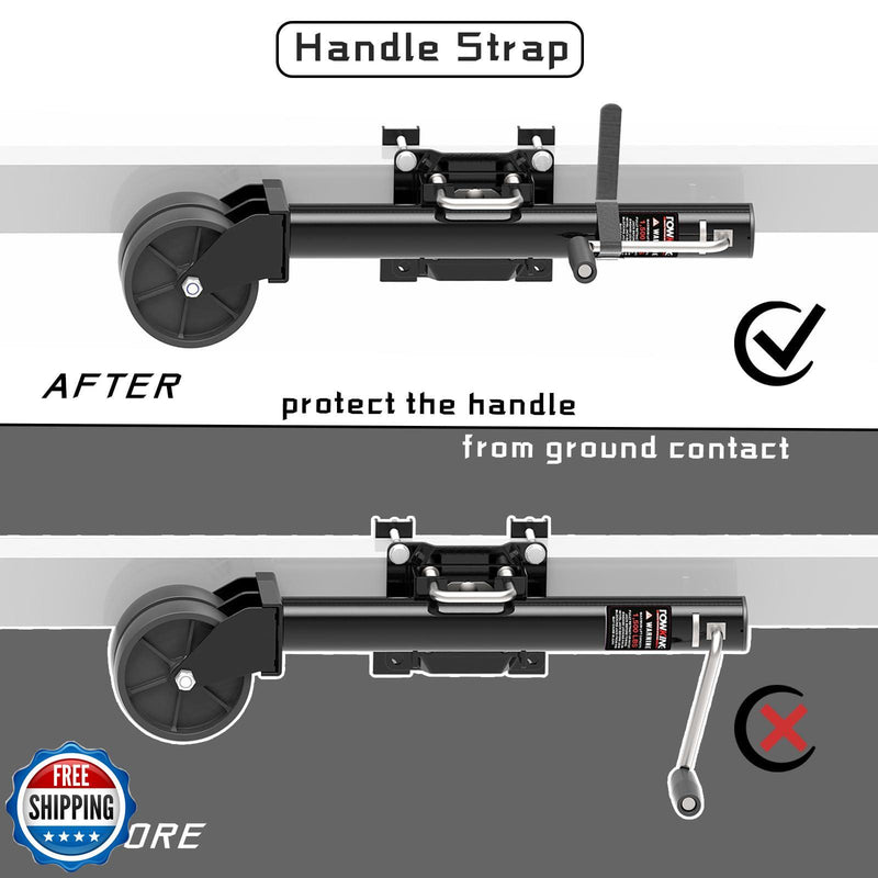 6-Inch Dual Wheel Trailer Jack with 13-Inch Vertical Lift, 1500 lbs Capacity Magic Cars 3
