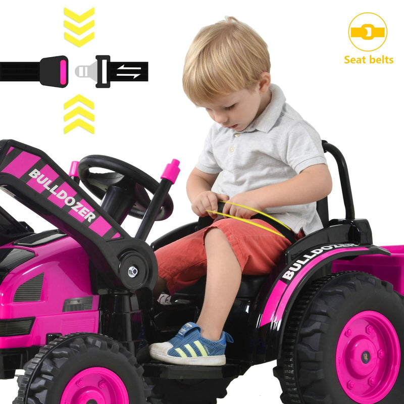 Toddler Ride-On Bulldozer Construction Vehicle Toy for Kids Magic Cars 3