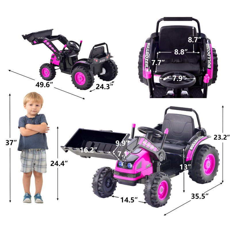 Toddler Ride-On Bulldozer Construction Vehicle Toy for Kids Magic Cars 5