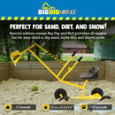 Ride-On Excavator Sand Digger with 360° Rotating Base for Kids Ages 3 and Up, Yellow Magic Cars 2