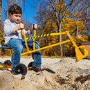 Ride-On Excavator Sand Digger with 360° Rotating Base for Kids Ages 3 and Up, Yellow Magic Cars 3