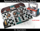 Replacement Stickers for Step2 50s Diner Restaurant Play Kitchen Magic Cars 1