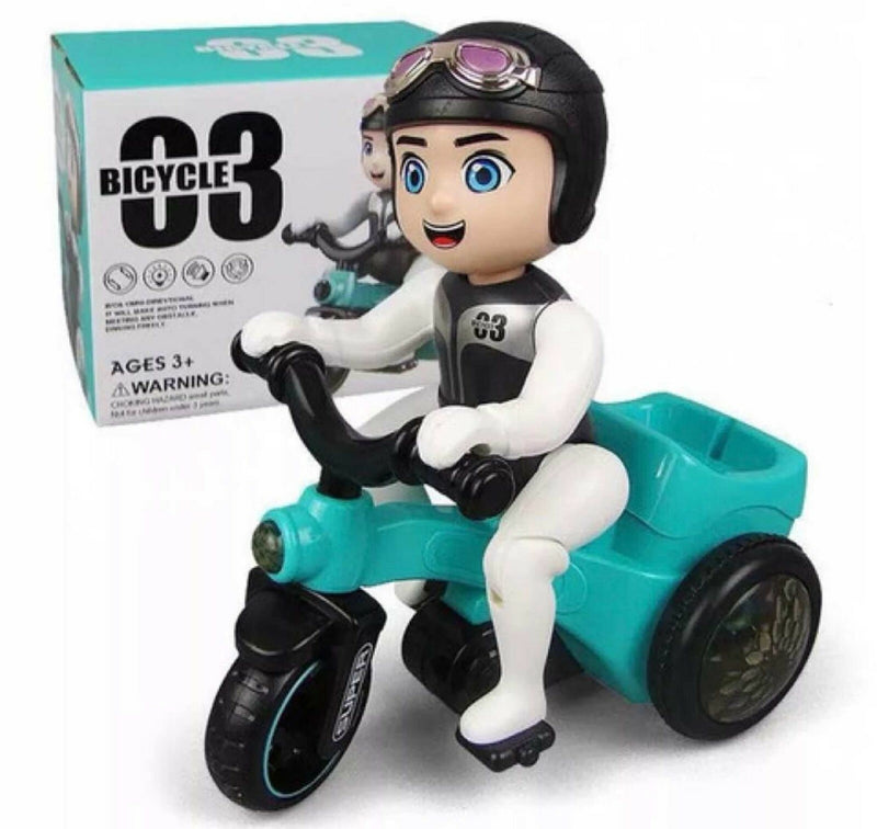 Stunt Bicycle Toy with 360-Degree Rotation, Light Effects, and Sound for Kids Magic Cars 1