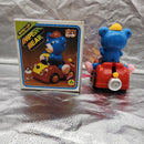 Vintage 1980s Wind-Up Bear Toy in Car - Impish Calhambeque Design Magic Cars 2