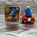 Vintage 1980s Wind-Up Bear Toy in Car - Impish Calhambeque Design Magic Cars 3
