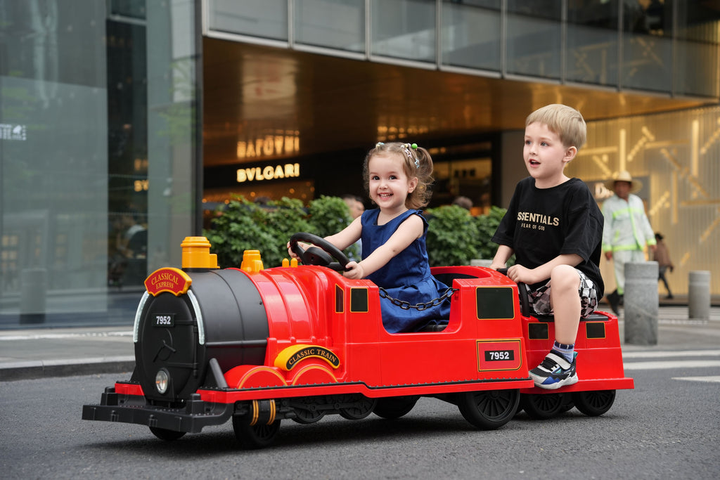 Kids Ride-On Train for Backyard Fun – Battery Powered w/Magic Cars® Re