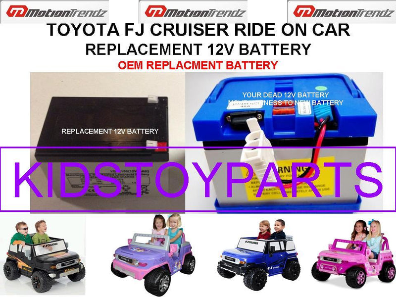 12V OEM Replacement Battery for Toyota FJ Cruiser Magic Cars Variant 0