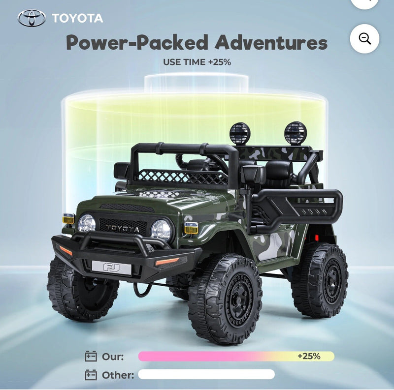 Kids Electric Ride-On FJ Cruiser Truck 12V with 7Ah Battery and Remote Control Magic Cars 1
