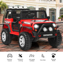 Honeyjoy 12V Red Electric Ride-On Truck for Kids with Remote Control and Lights