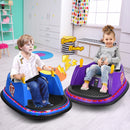 Blue 12V Ride-On Bumper Car with 360° Spin and Remote Control