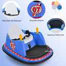 Blue 12V Ride-On Bumper Car with 360° Spin and Remote Control