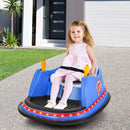 Blue 12V Ride-On Bumper Car with 360° Spin and Remote Control