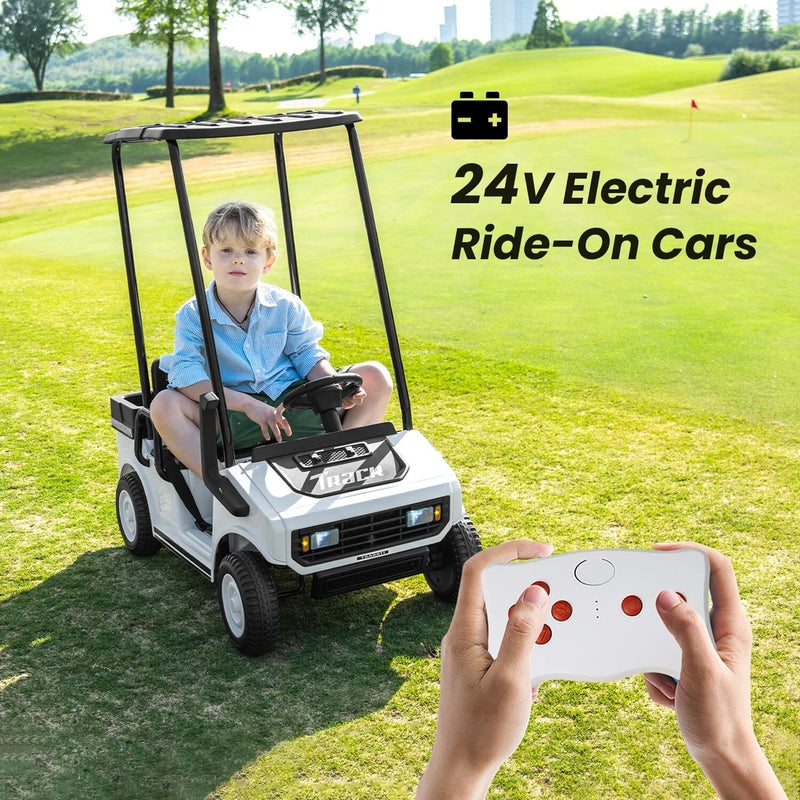 24V Electric Ride-On Golf Cart and Remote Control Truck with Ceiling Track System Magic Cars 1