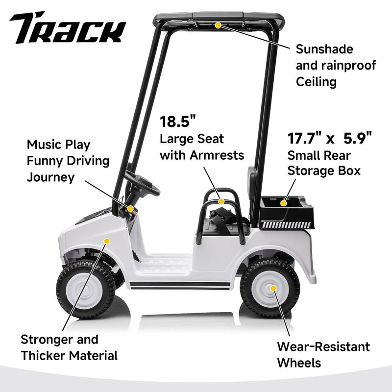 24V Electric Ride-On Golf Cart and Remote Control Truck with Ceiling Track System Magic Cars 4