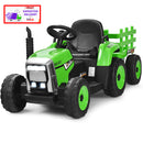 12V Kids' Electric Tractor with Detachable Trailer, USB Charging, 7 LED Lights, Remote Control Magic Cars Variant 0